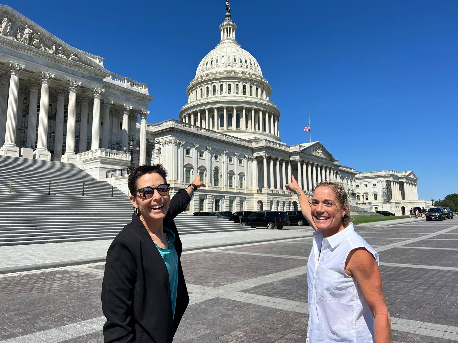 Siri and Bek at Capitol Building